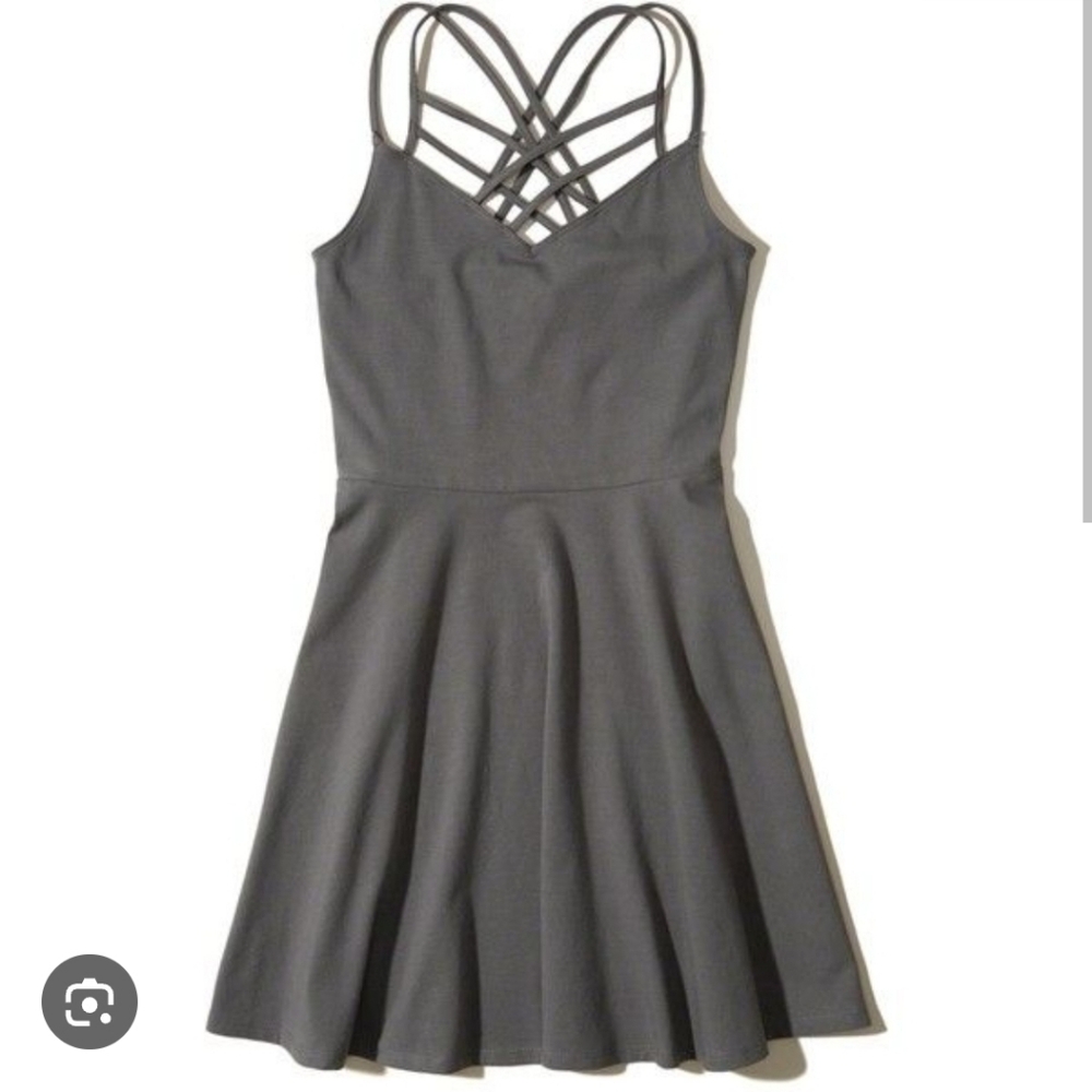 Strappy Skater Hollister Grey Dress